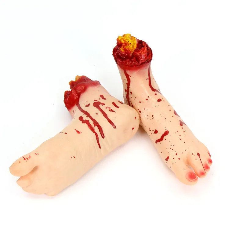 
New Arrival Broken Finger Foot Blood Halloween Severed Bloody Hand Novelty Dead Broken Hand 