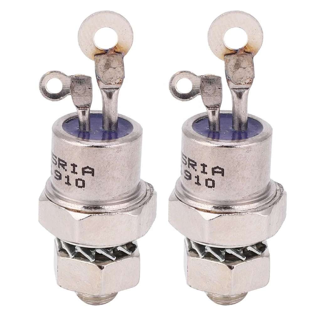 2Pcs Silicon Controlled Rectifier Screw Type Thyristor 25RIA120 SCR for Motor Control