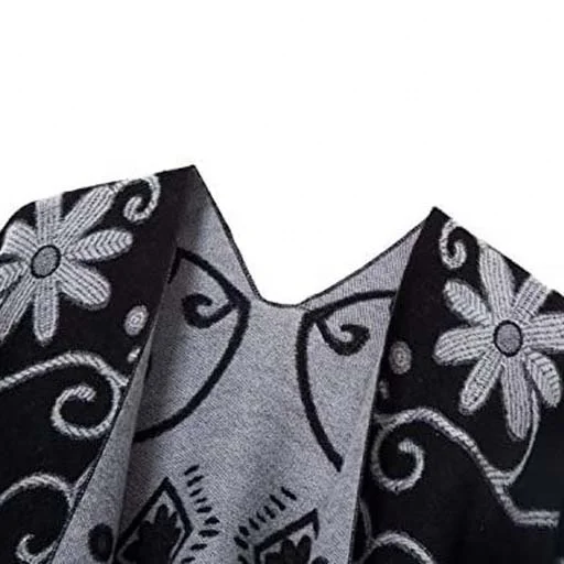 Hot Selling Wool Polyester Material Fashion Men Winter Woman Cashmere Blanket Shawl Cloak Women