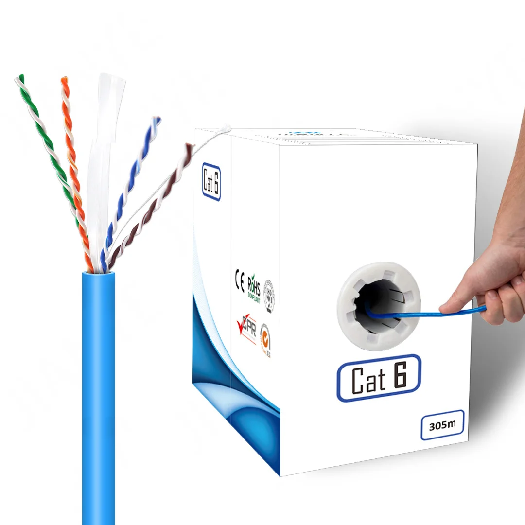 Manufacture Price Lan Cable UTP Cable cat 6 for Communication Network Cable Cat6