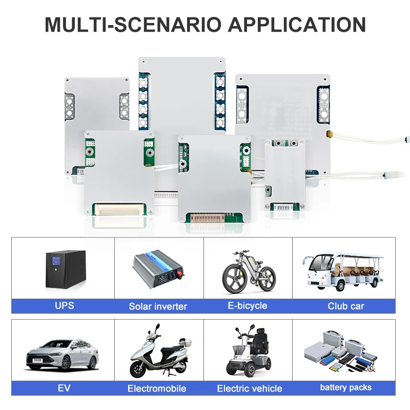 TDT bms 7S 8S 10S 13S 14S 15S 16S 20S 24S 32S 48v 40ah board 40a bms lifepo4 battery 16s 48v bms