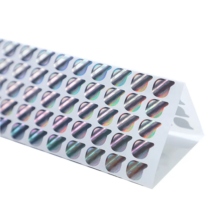 Custom Holographic Label Holographic Logo Sticker Anti Counterfeiting Label Silver Hologram sticker Printing