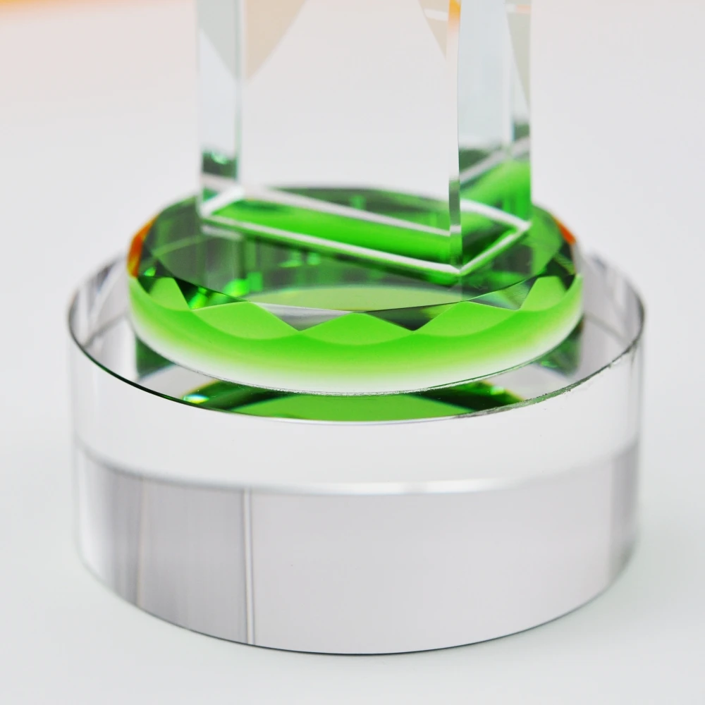 ADL Hot Selling High-Quality Elegant K9 Optical Crystal Glass Awards Leadership Trophy for Sports Events Trophy Crystal Crafts