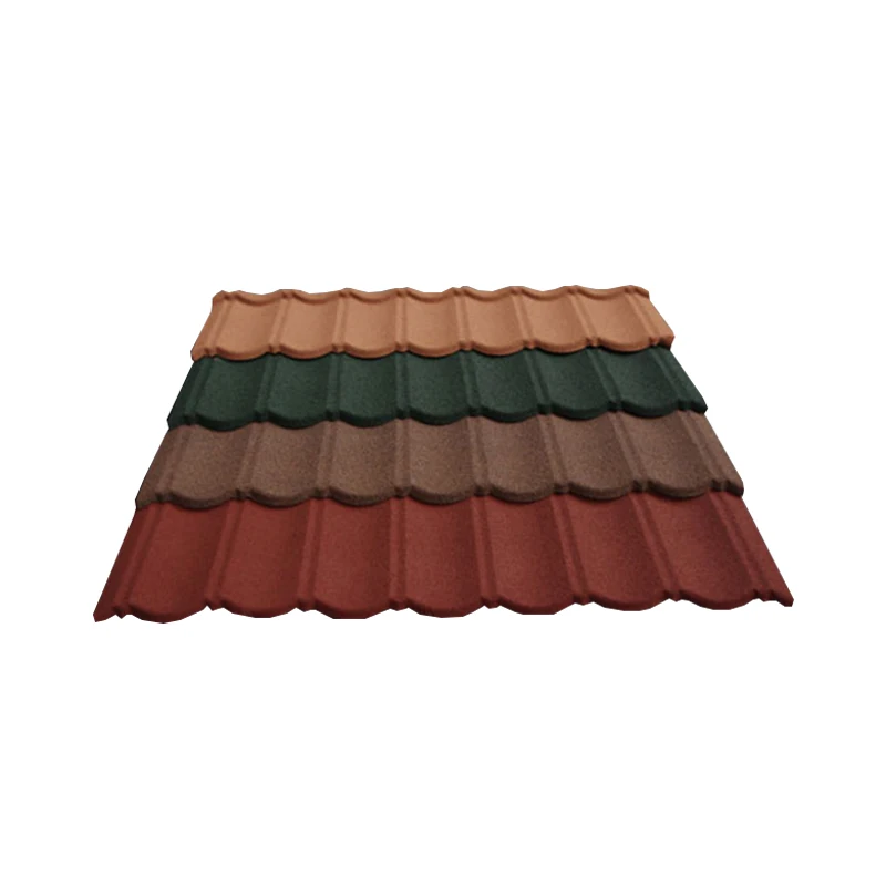 1350mm*420mm Decorative Exclusive Bond Tile Roof Material Anti Corrosion Color Stone Tile