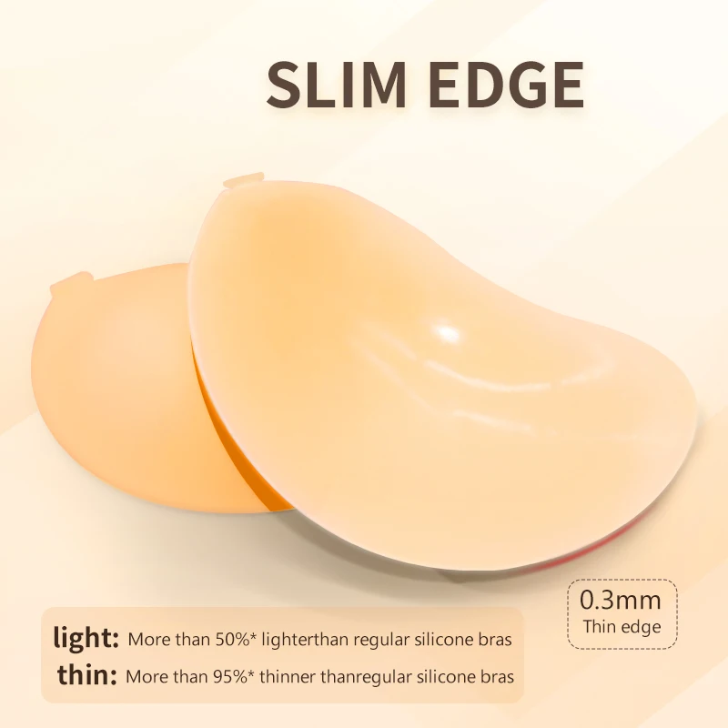 Ultra Thin Sticky Bra Adhesive Invisible Cup Strapless Backless Bras Silicone Bra for Small Breast
