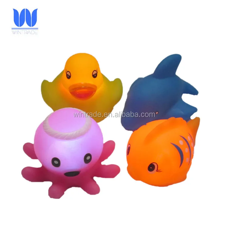 BSCI Certificated Custom Made Vinyl Light Up Bath Toy for Kids