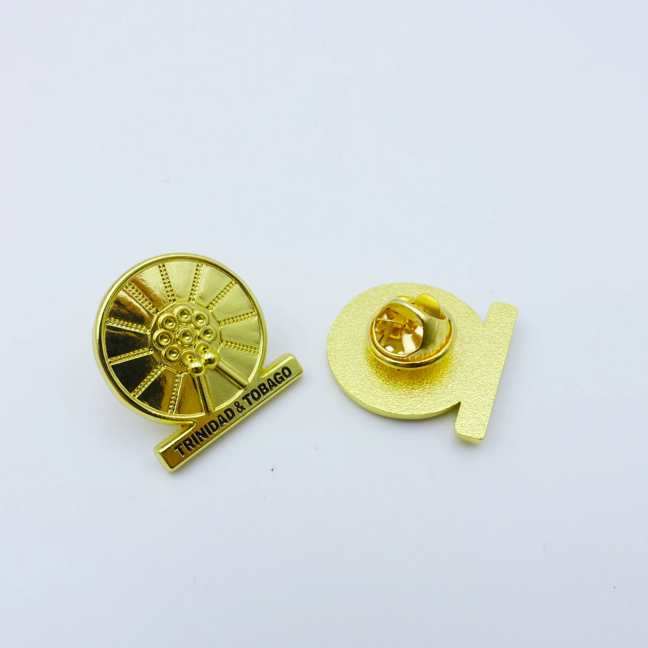 custom metal gold round clothing lapel Pins for suit men gold name badges brooch pin custom pins metal logo badges wholesale