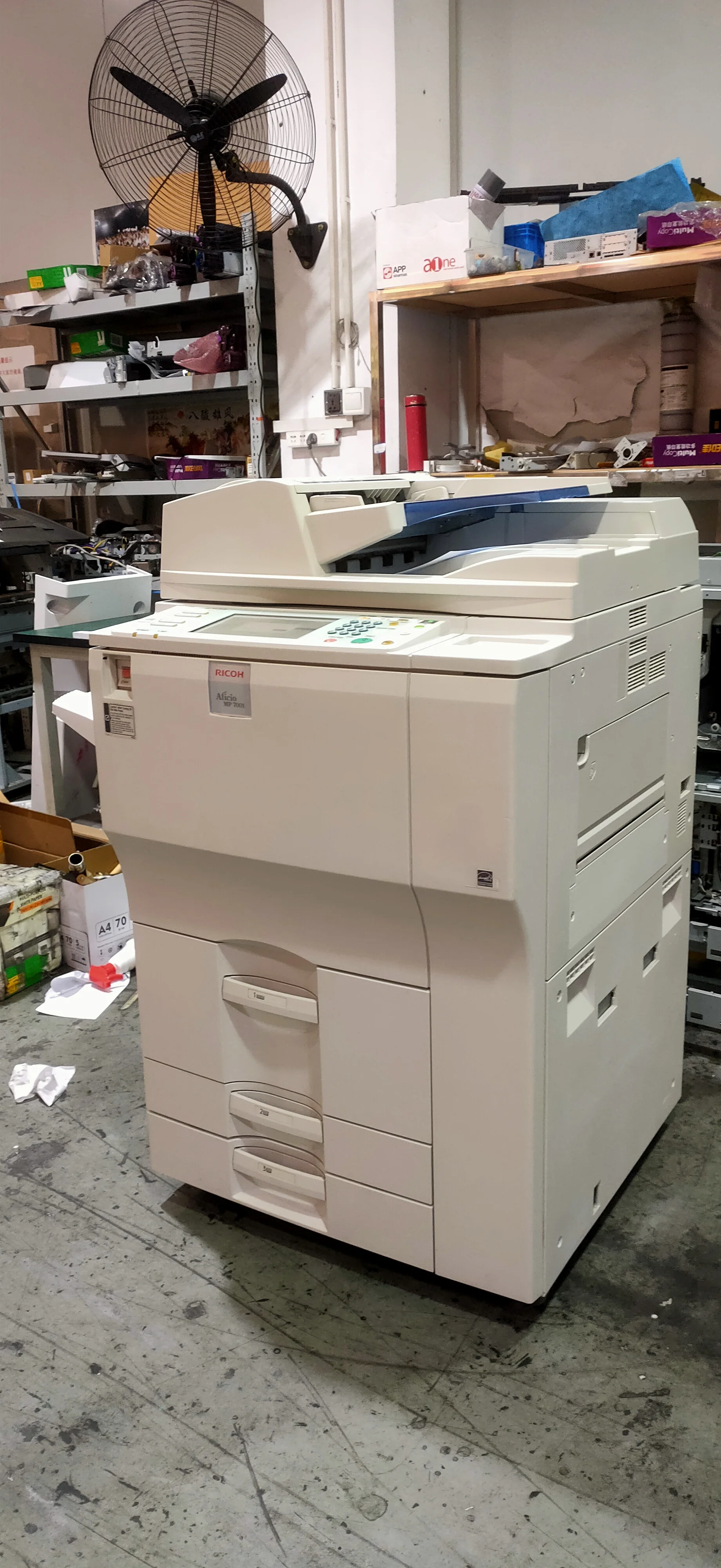 Uesd A3 A4 Digital Printer For Ricoh MP7001 Copier wih B&W Office Equipment Photocopy Machine