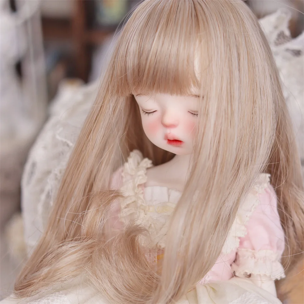 24inch Long Curly Bob Realistic Baby Toy Doll Wigs Low Price High Temperature Synthetic Fiber Wigs For Reborn Dolls