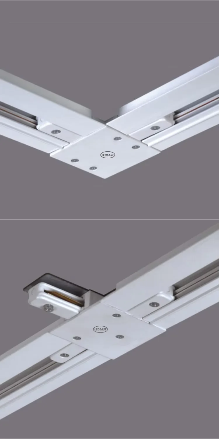 Top quality LEDEAST TR021 2wires Embedded 0.3m 1m 1.5m 2m 3m Die-cast Aluminum Track Light Rail Bar for LED