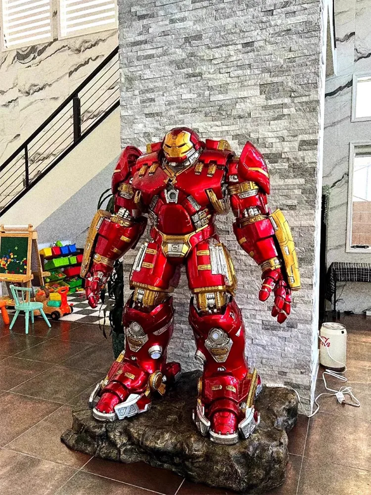 Outdoor Decoration Life Size Custom Marvel Hulkbuster Armor Mark  Resin Statue Collectible Marvel Fiberglass  Statues hot