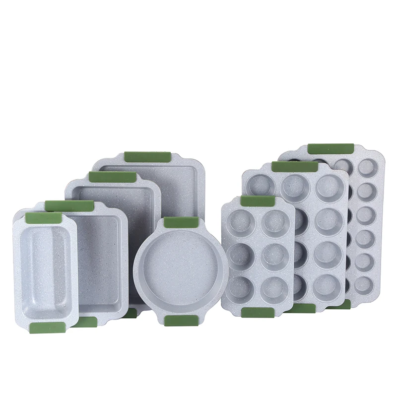 Promotion Non-stick Cookware Set Aluminum Bakeware And Pot Set Cookware With Glass Cover