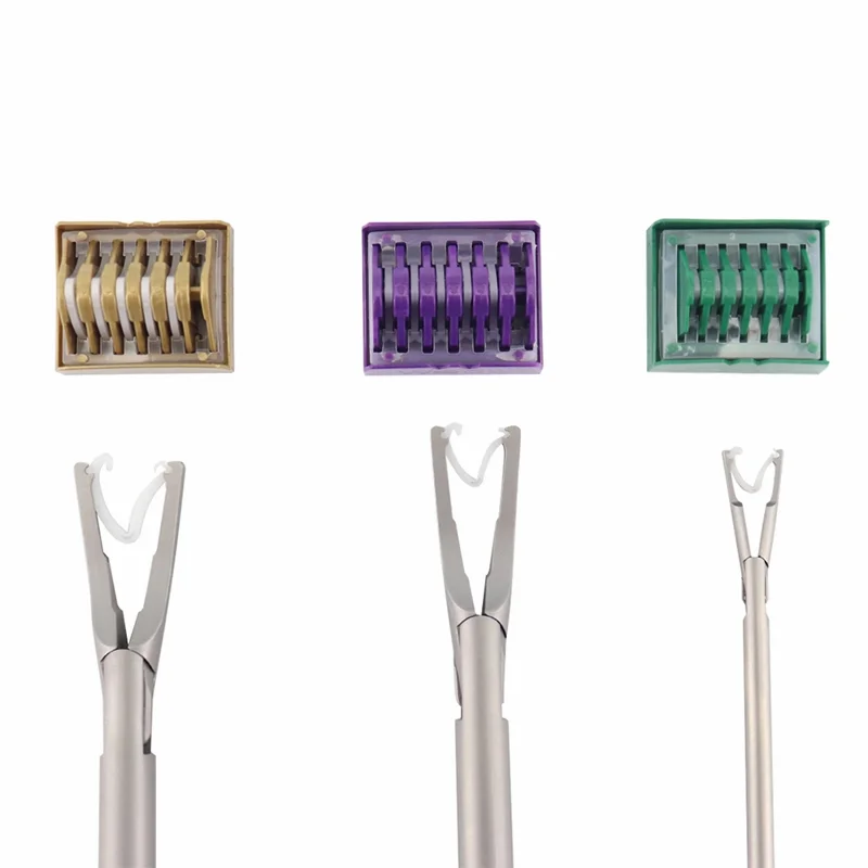 Euprun factory laparoscopic polymer ligating clips hemolok clip single use clip cartridges for MIS surgery