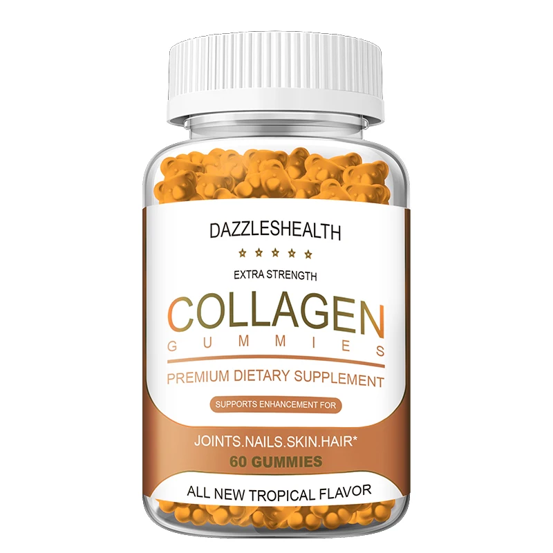 Fruit Bear Shaped Sugar Kids Multi Vitamins Fruitily Mineral Collagen Gummies For Adult