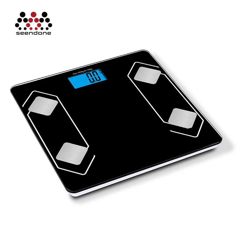 Большой ЖК-дисплей жировых отложений и увлажнение электронные весы для взвешивания Цифровой 200 кг весы для ванной