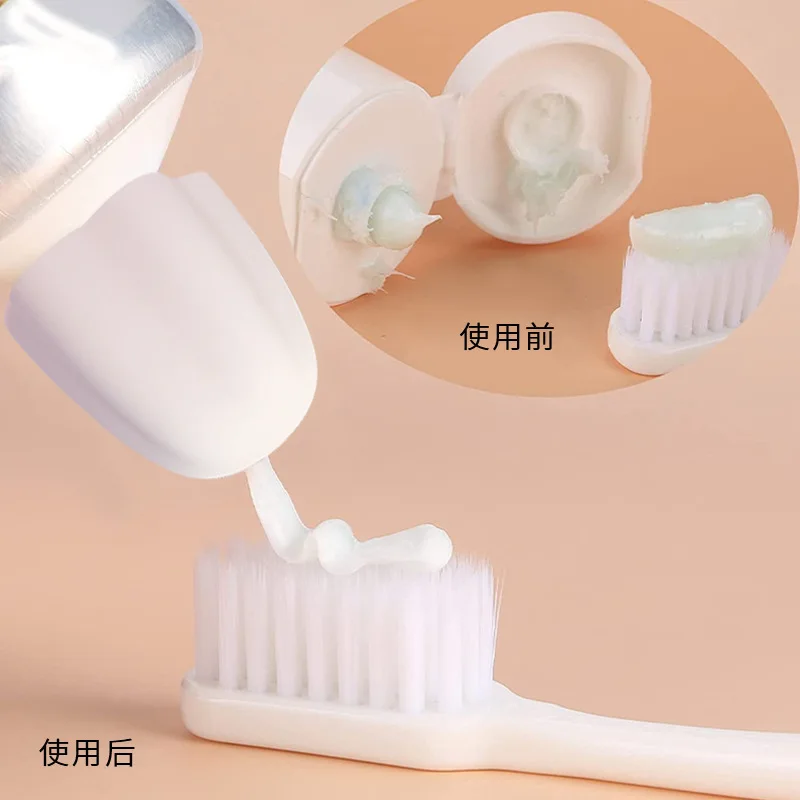 Food Grade Self Closing Toothpaste Squeezer Dispenser For Bathroom Silicone Toothpaste Cap For Kids