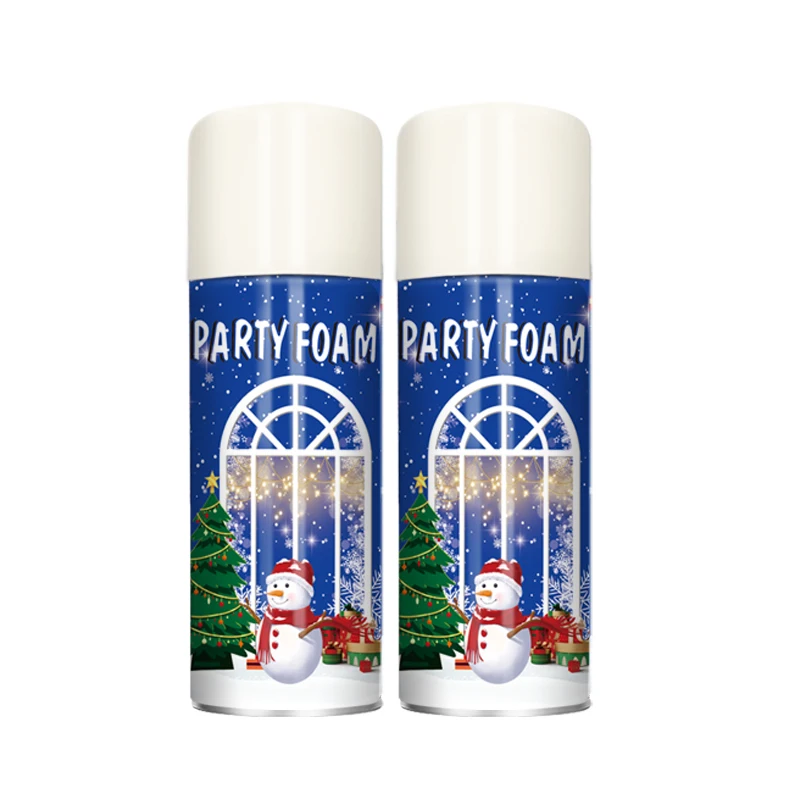 Factory Oem Allowed Colored Snow Spray Winter Harmless Aerosol Christmas Frost Spray For Christmas Holiday Windows