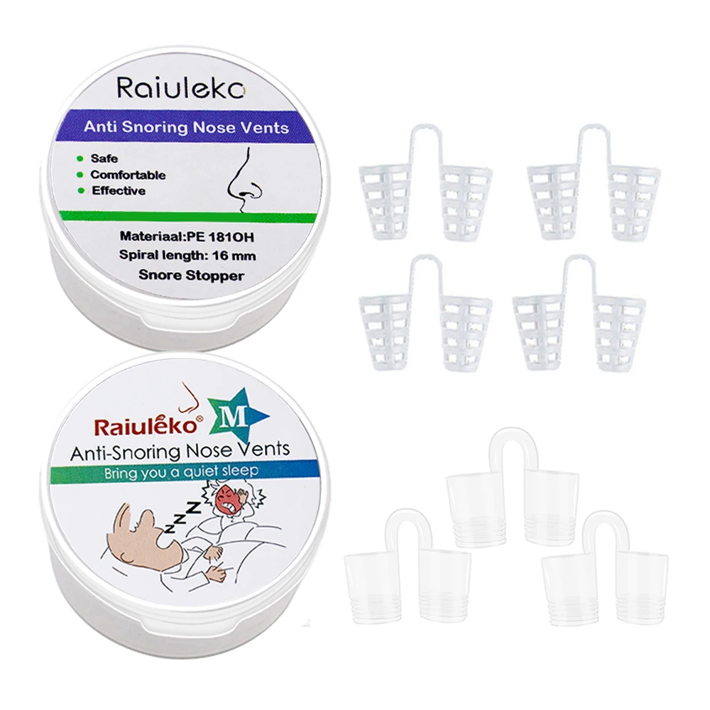 Soft Anti Snore Apnea Nose Clip Silicone Stop Snoring Nasal Dilator Device Better Sleep Anti Snoring Kit