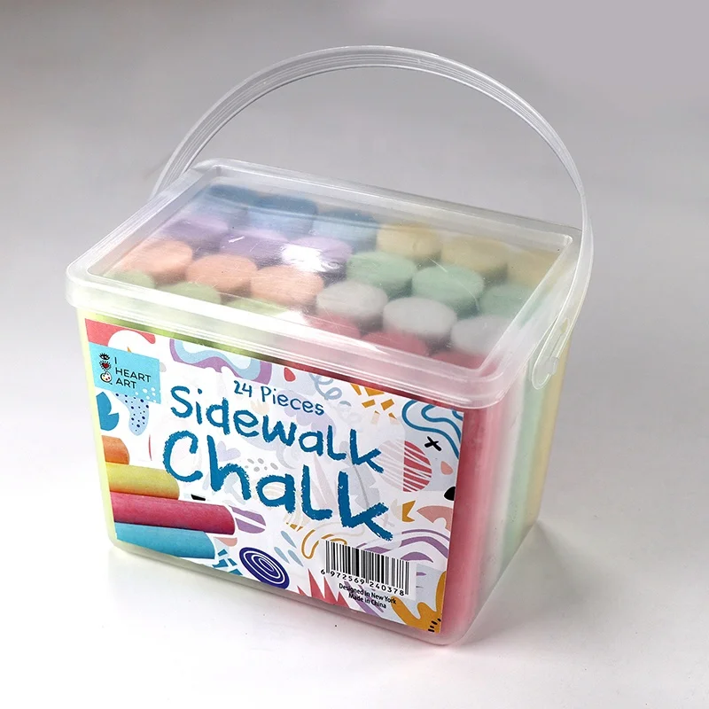 
24 Count colored washable sidewalk chalk 