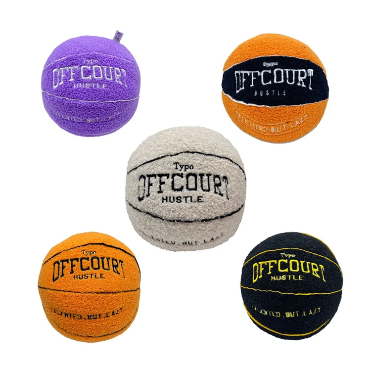 Professional Manufacturer Soft Toys Custom Stuffed Animal Toys  Offcourt Basketball Plush Toys for kids