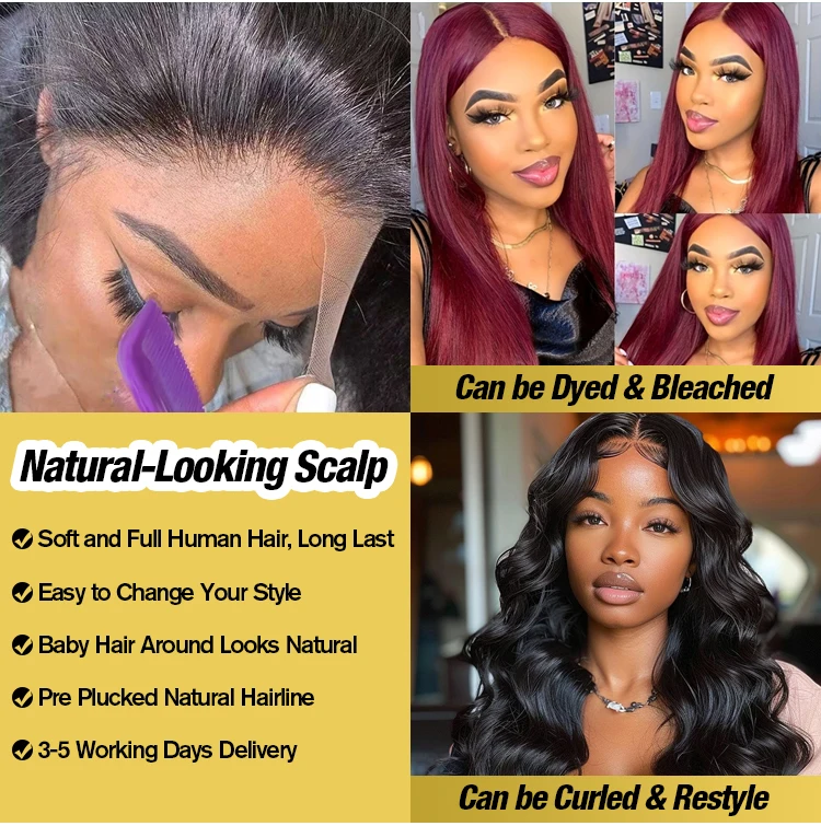 Парики из натуральных волос 13x6 613 прозрачные фронтальные волосы парик светлых 200% плотность