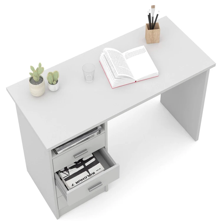 Home Office Wooden Storage Drawer Study Schreibtisch Escritorio Writing Computer PC Laptop Gaming Work Workstation Desk Table