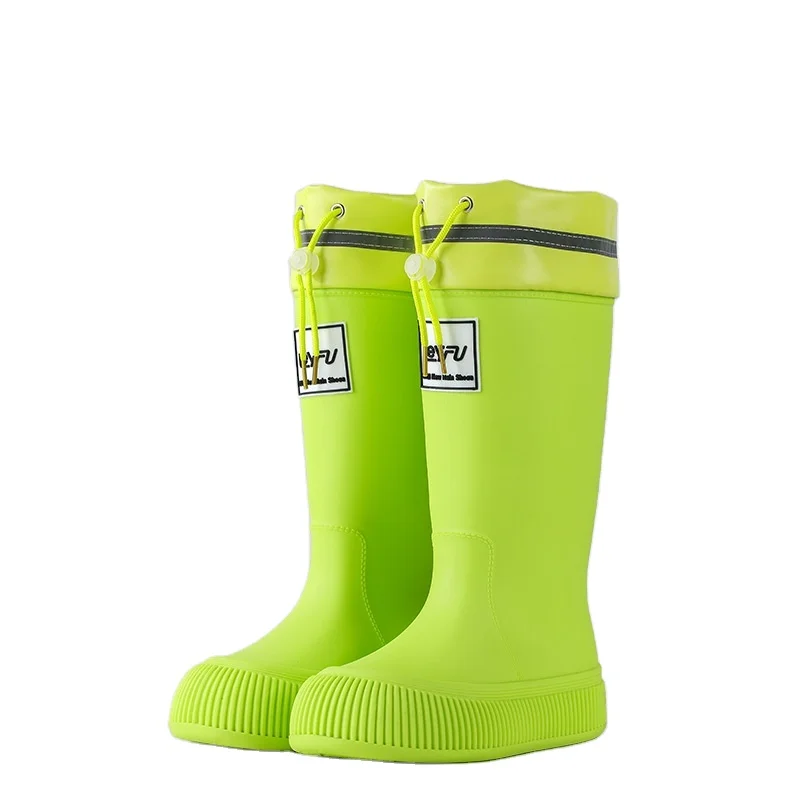 Custom Logo PVC Rain Boots For Girl 2024 Low MOQ Footwear For Frainy Season Rain Boots Womens Mid Calf Rain Boots For Girls
