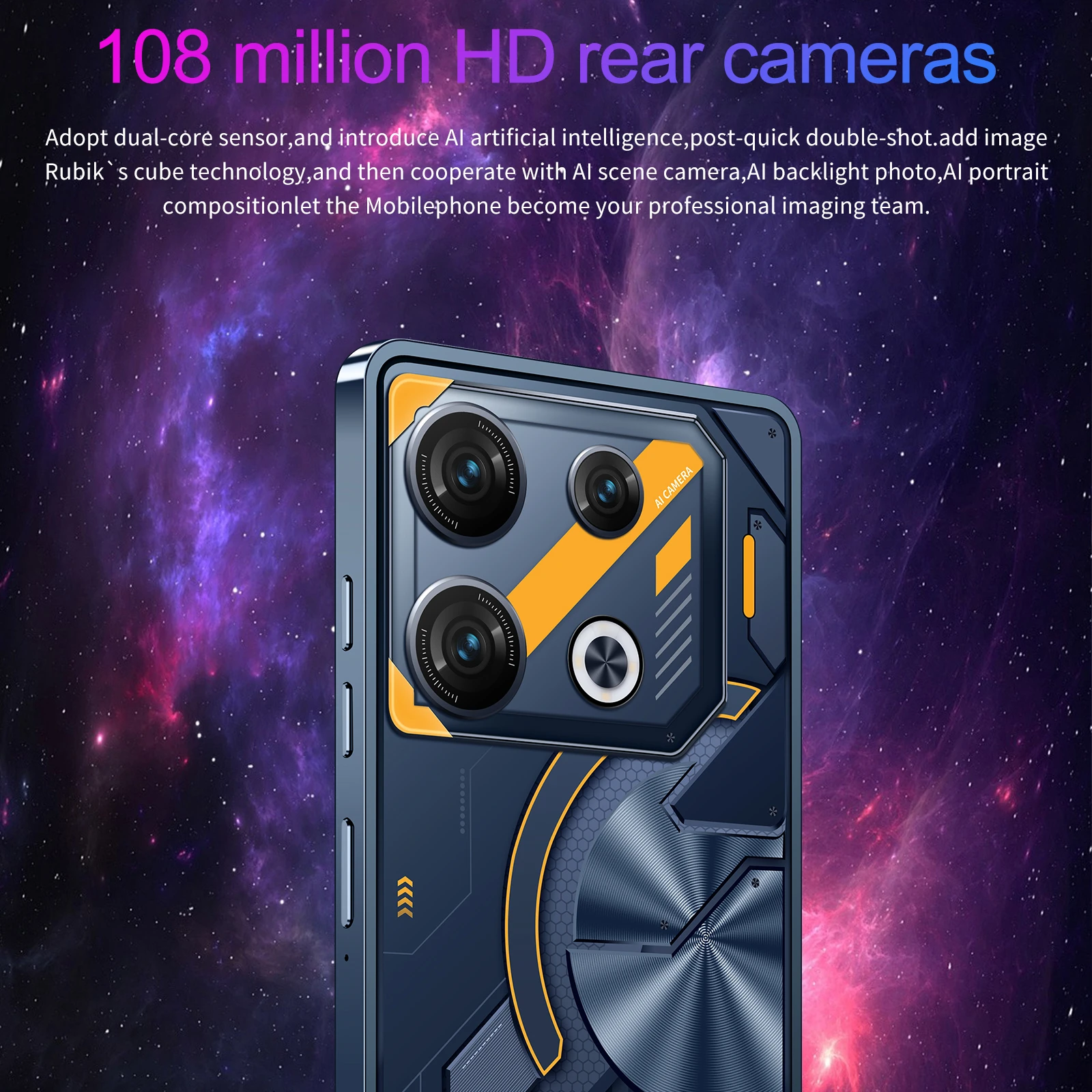 Hot Selling GT10pro Original 7.3 Inch 16GB+1TB Unlocked Cell Mobile Phones Dual Sim Android13 5G Smart Phone