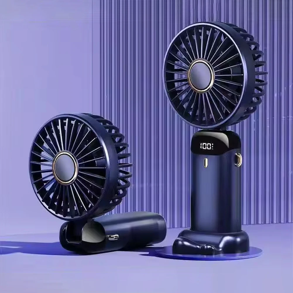 USB Mini Strong Wind Handheld Fan USB Rechargeable Mini Desktop Air Cooler Outdoor Fan Cooling Travel Hand Fans For Outdoor