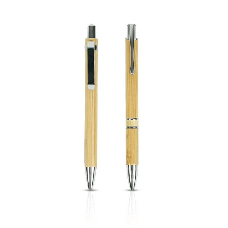 Custom Eco Friendly High Quality Bamboo Wood Cheap Price Ballpoint Pen Custom Laser Engraved Logo Bamboo Pens