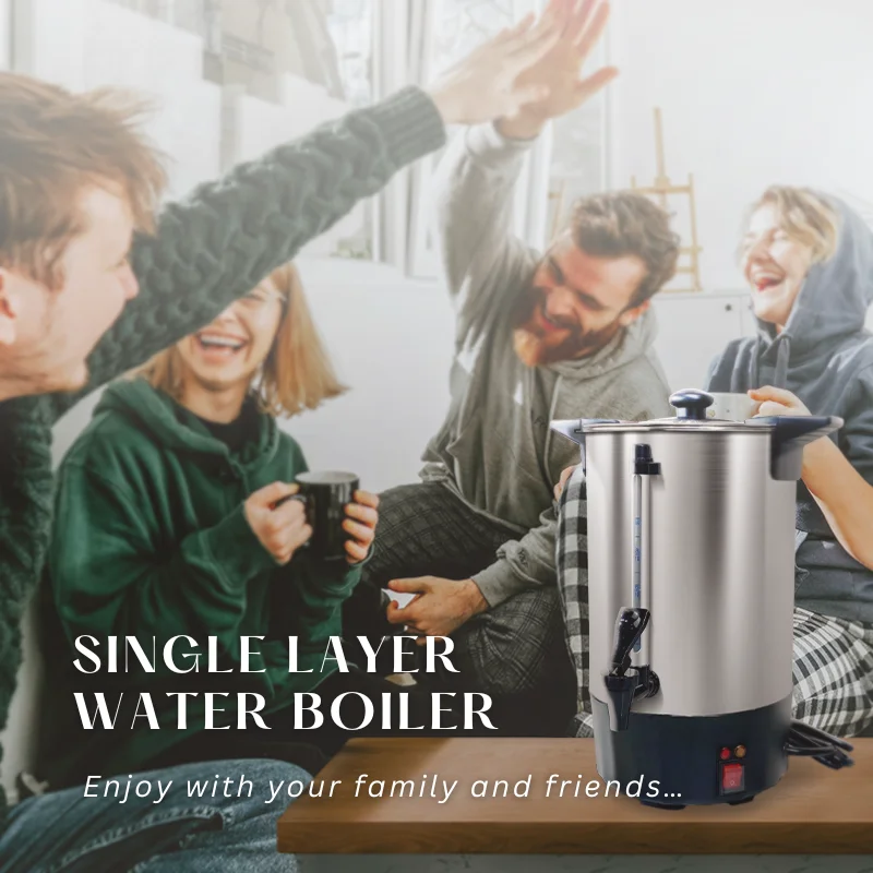 DEWEISI large capacity electric hot drink water boiler with warm keeping feature automatic brewer with filtration