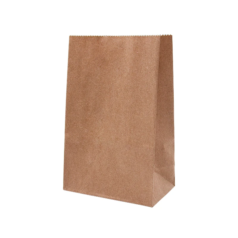 Cheap Food Wrapping Carry Bags for Vegetables Brown White Kraft Paper China Food Package Customized Dairy Products Packaging