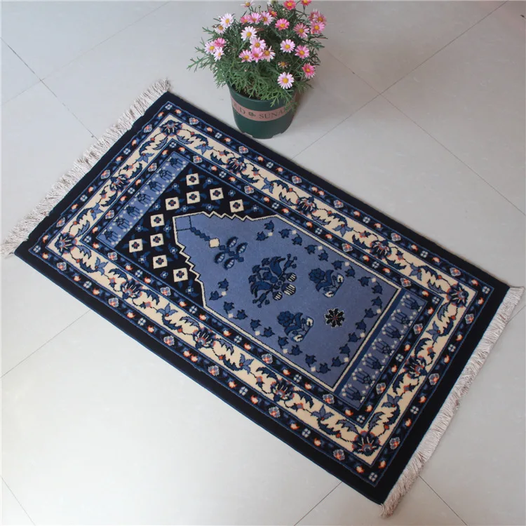MU Supplier wool thickened sajadah muslim prayer mat janamaz islamic prayer mat customized muslim worship travel prayer mat