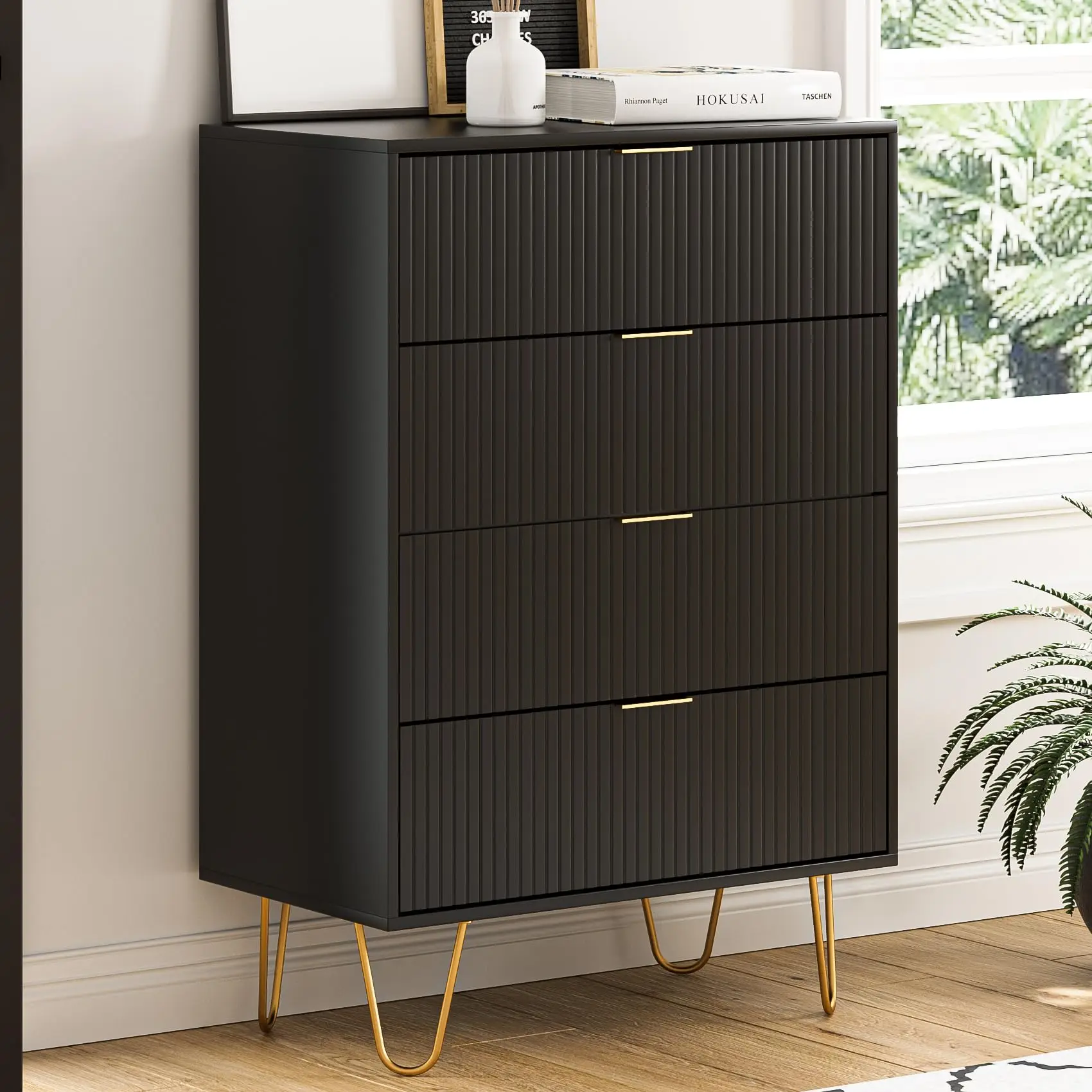 Wholesale Luxury King Size White Wood Dresser with 6 Drawers Modern Design Sideboard for Bedroom Home Furniture Storage Feature