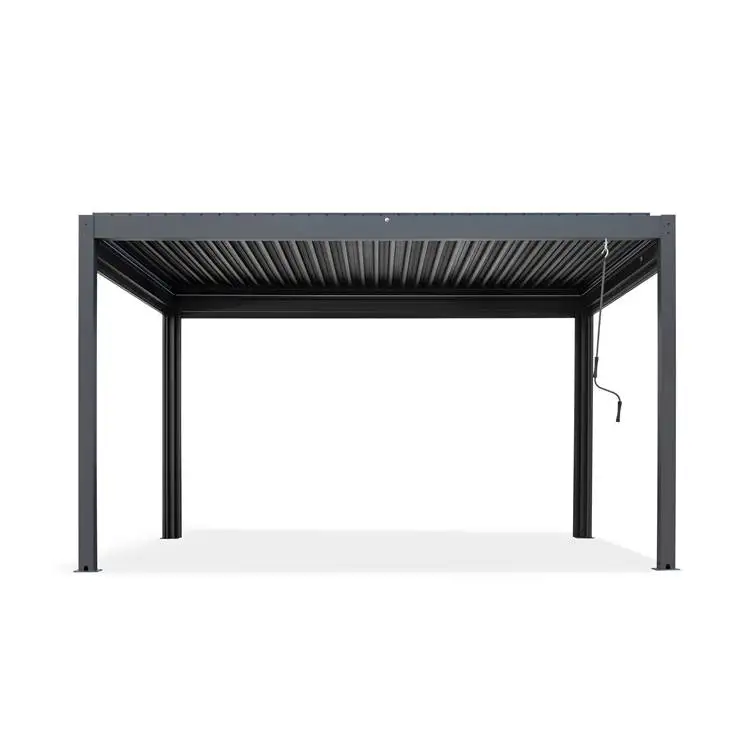 Large Aluminum Pergola Outdoor Top Sale Luxury Outdoor Living Pergola Modern Design Aluminium Louvre Pergola