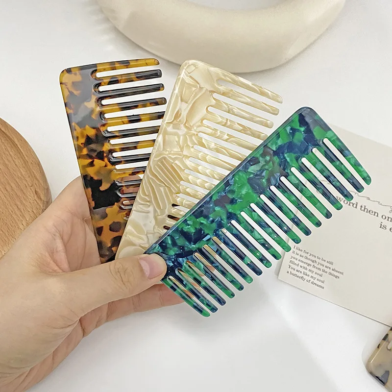 Custom Logo Acetate Straight Hair Combs For Salon Hairdressing For Salon Hair Comb