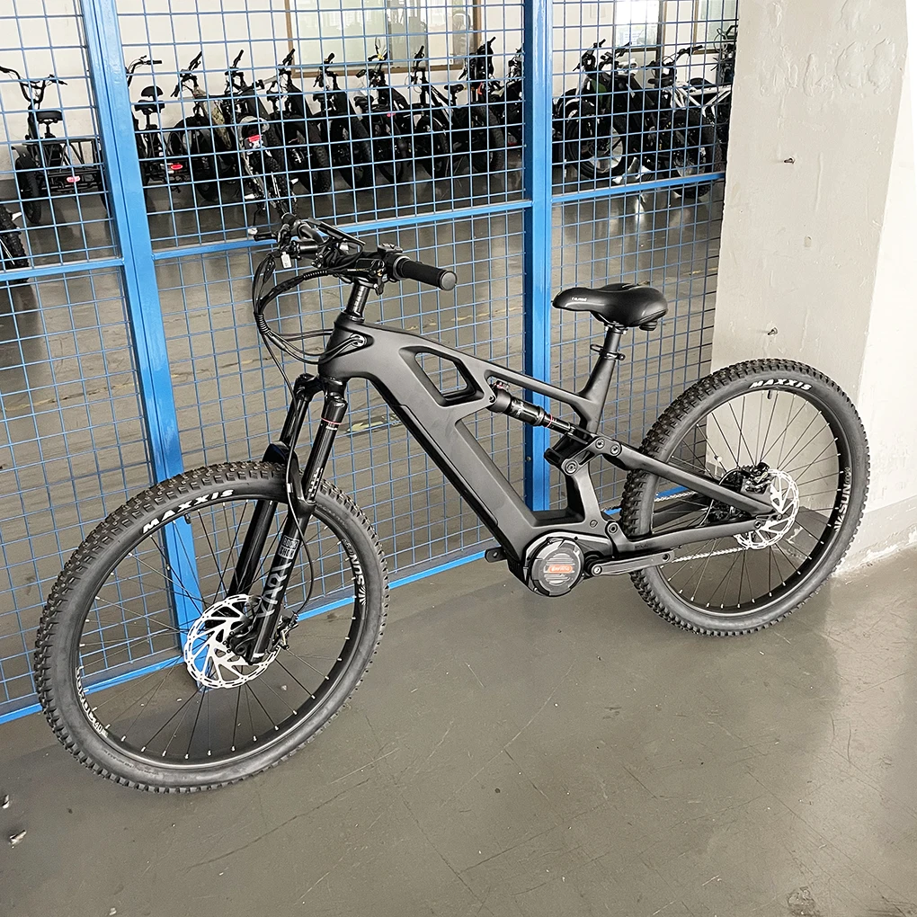 Hot selling carbon fiber 29 inch 1000w mountain ebike full suspension electric bike mtb for sale