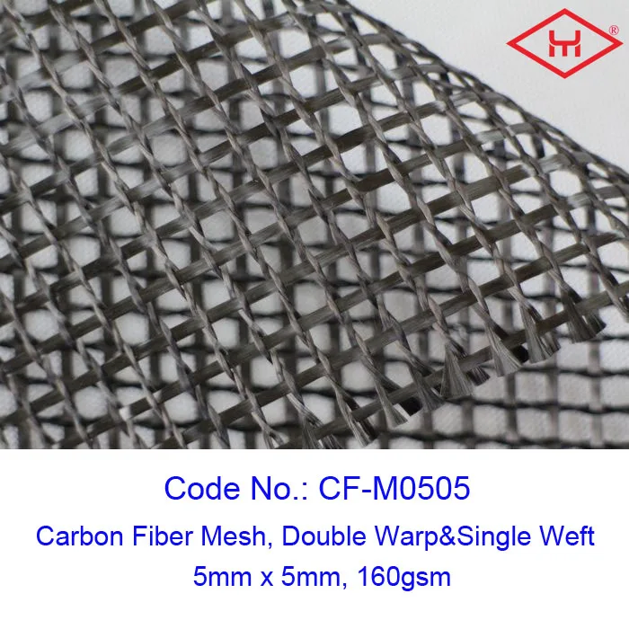 5mmx5mm carbon fiber mesh for concrete