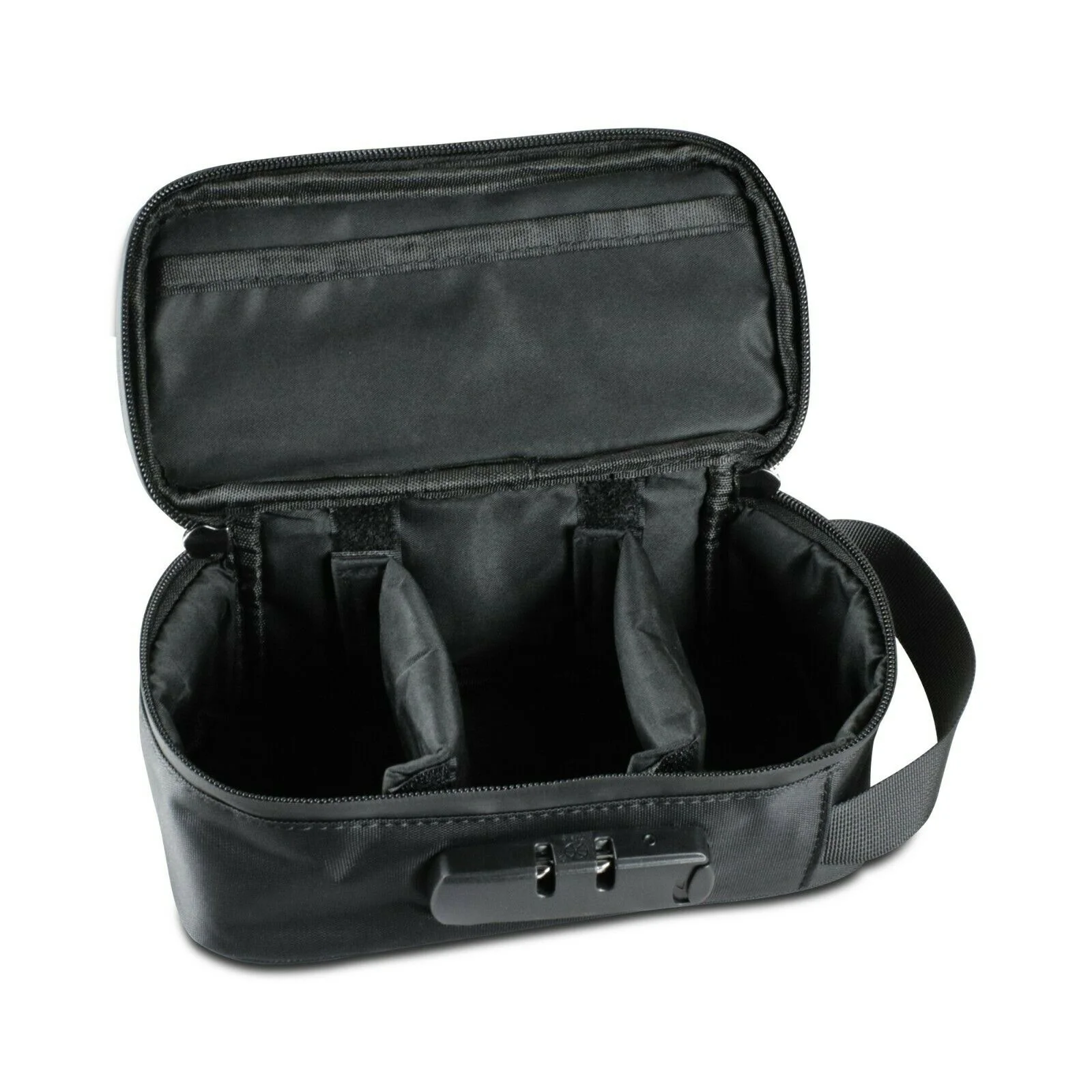 Smell Proof stash box smell proof leather tobacco bag with lock Travel Storage case