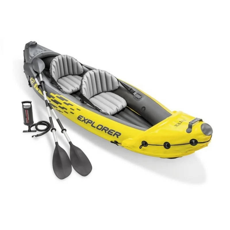 Intex 68307 Inflatable Fishing Boat Kayak Explore K2 Canoe Kayak 2 Man Kayak