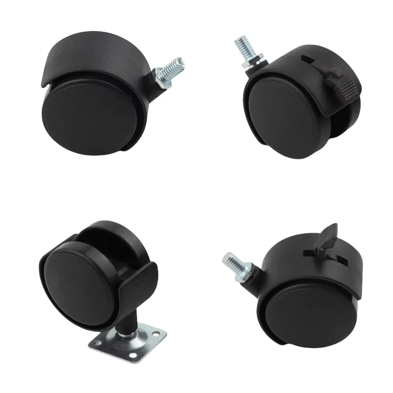 Furniture Plate With Brake Swivel Heavy Duty Caster Wheels Parts Chair Locking Office Chair Wheels Casters