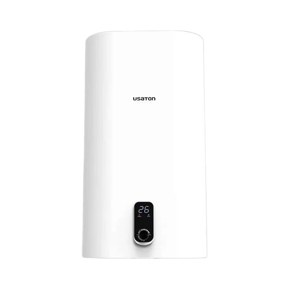 High-Class Electric Water Heater 30L/50L/80L/100L Storage Geyser LED Temperature Slim Flat Thermostat Double Tank Home Use