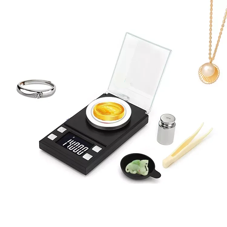 Mini Digital Balance Jewelry Gold  Gram Scales Milligram Scale 20g/50gx0.001g Mini Digital Electronic Weighing  pocket Scales
