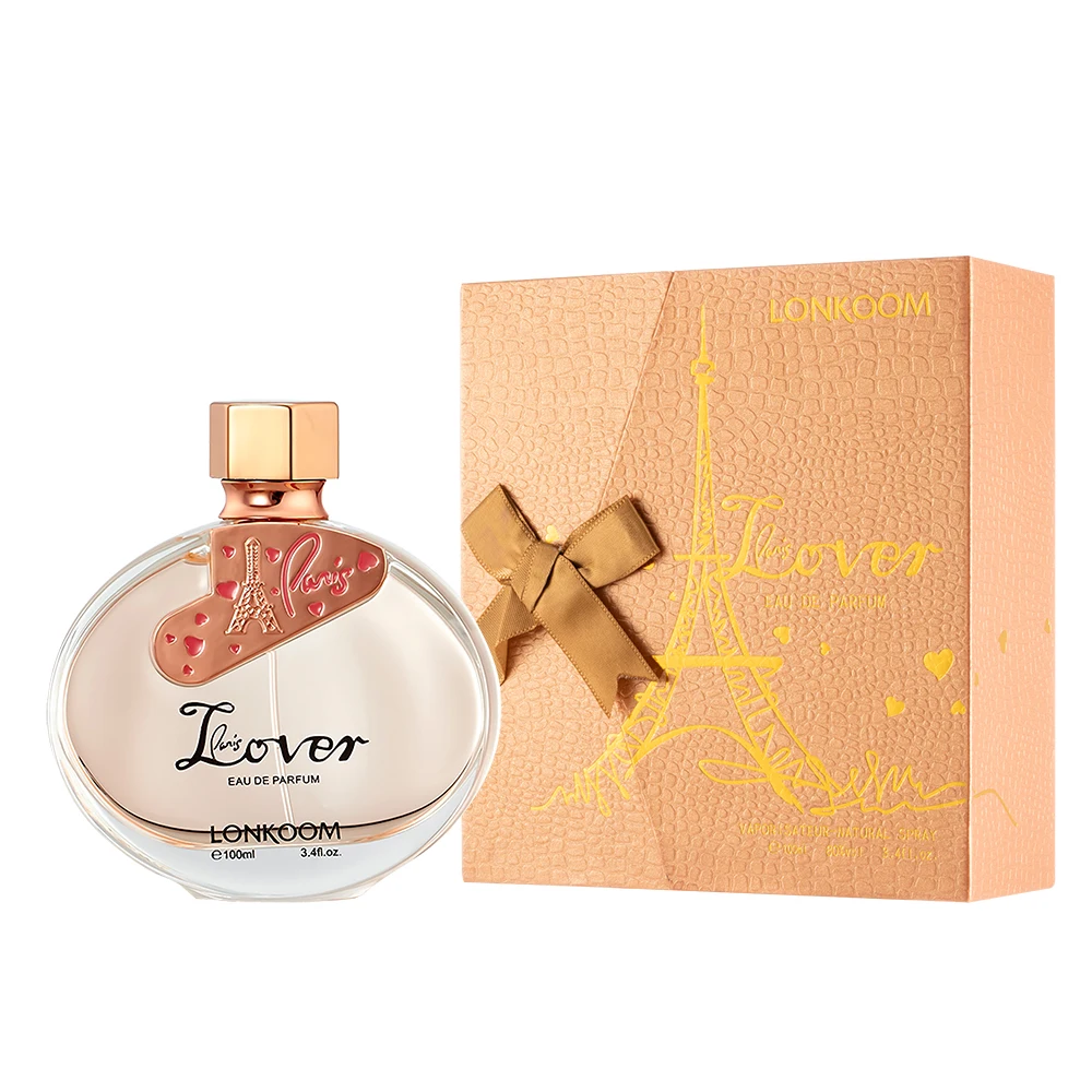 LOK890 hot sale high quality 100ml A WISH FOR red glass bottle LONKOOM perfume for woman