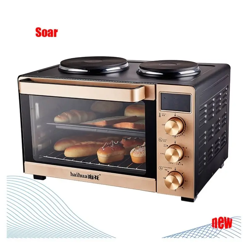 Печи для пиццы, розничная продажа с завода, домашняя выпечка из нержавеющей стали, многофункциональный домашний тостер для кебаба, выпечки тортов, мини-тостер