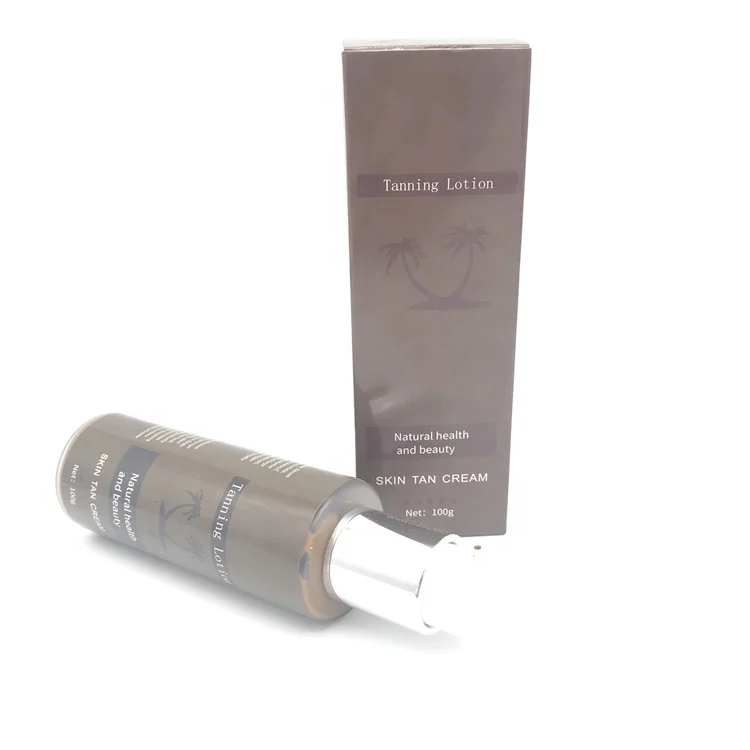 OEM private label sunbed dark tanning lotion for skin care