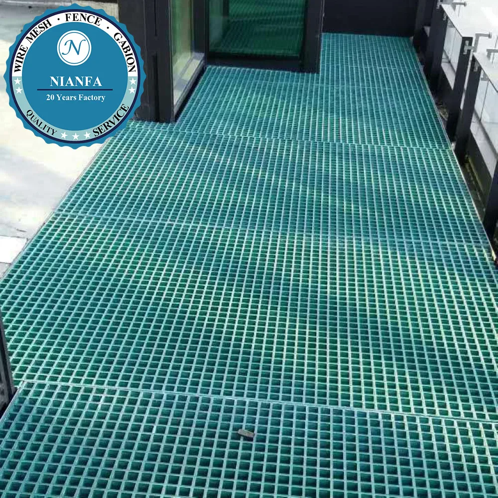Fiberglass Grating Panels FRP /GRP Fiberglass Product Floor Drain Grating