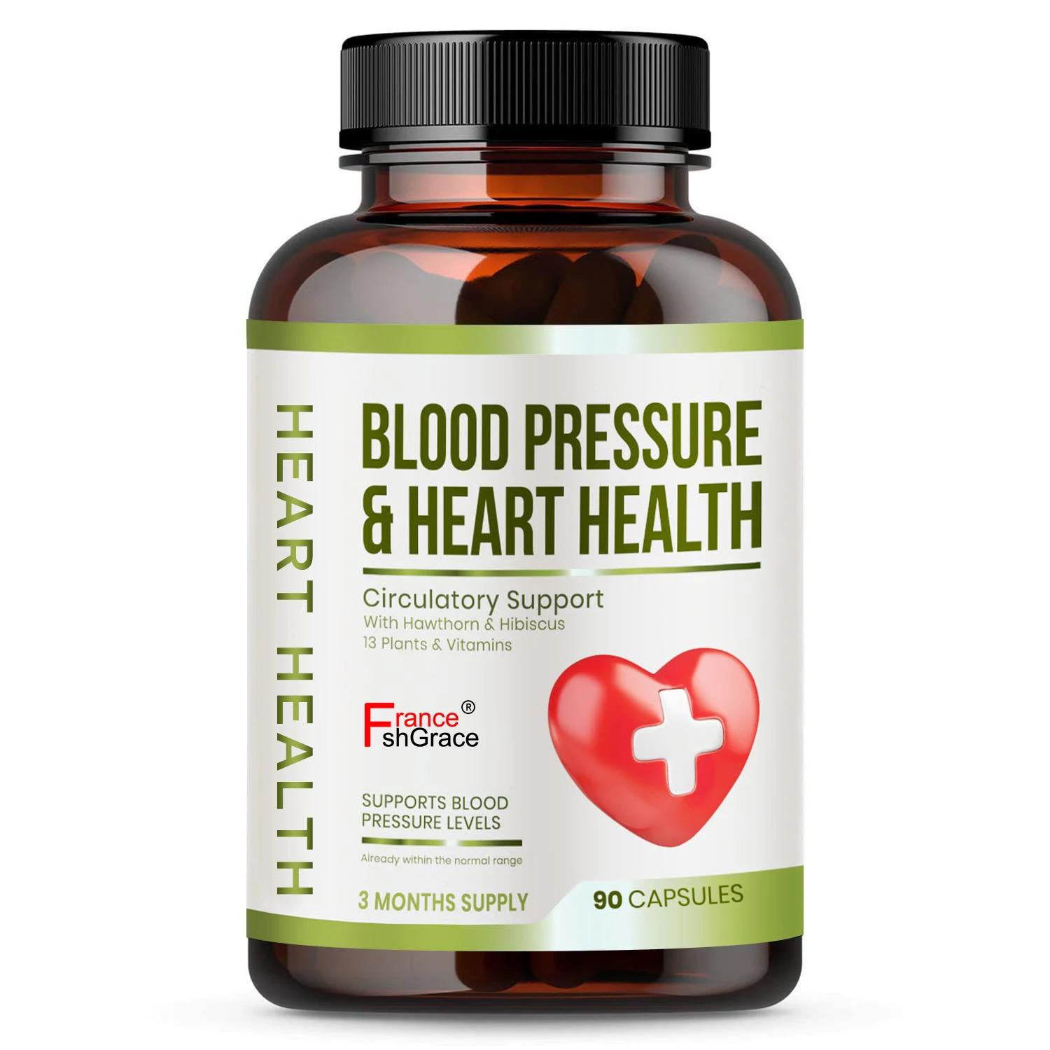 Heart Health Blood Pressure Support Supplement Support Blood Pressure & Healthy Circularity Naturally Vitamins Pills