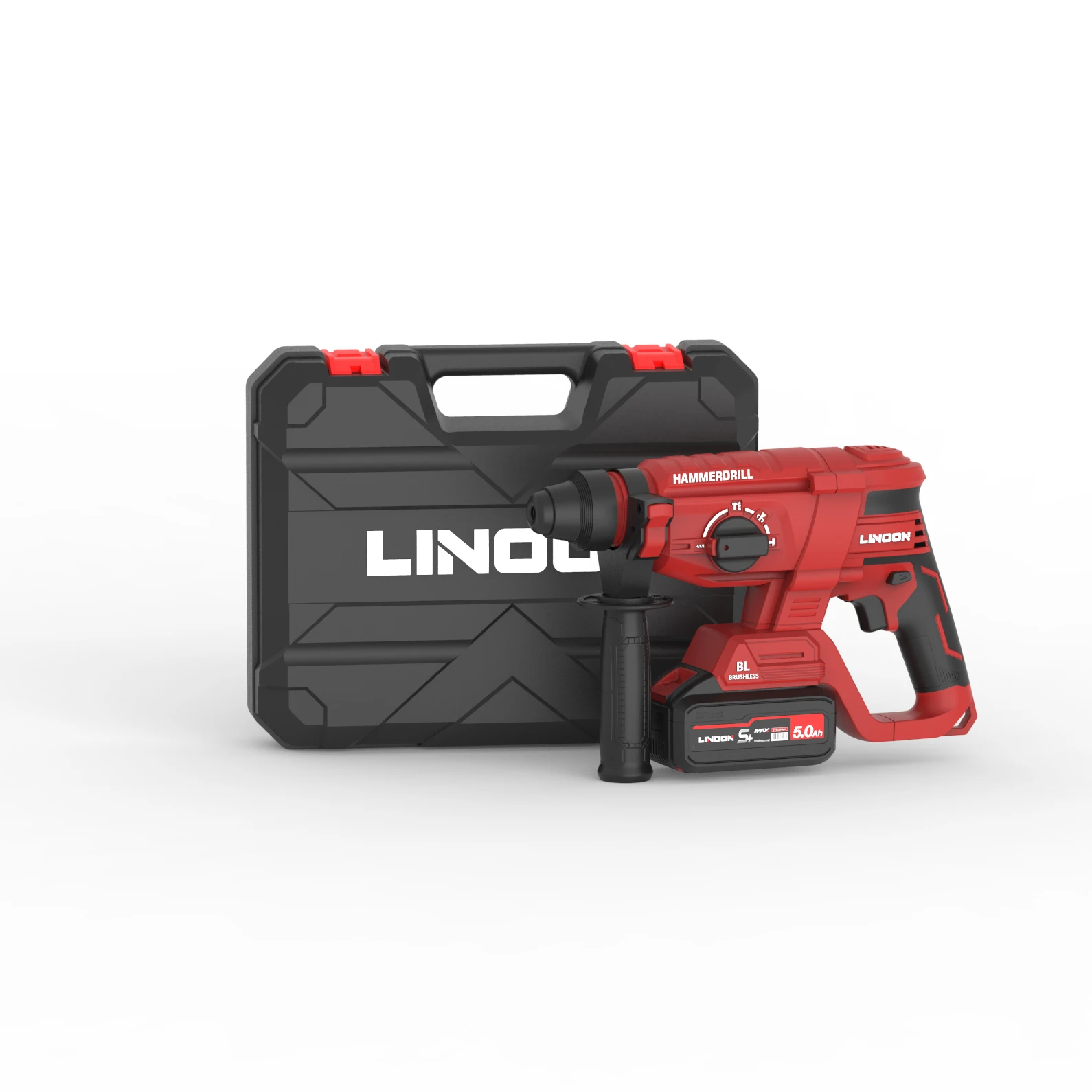 LINOON 21V Powerful Lithium Battery Cordless Impact Hammer Drill