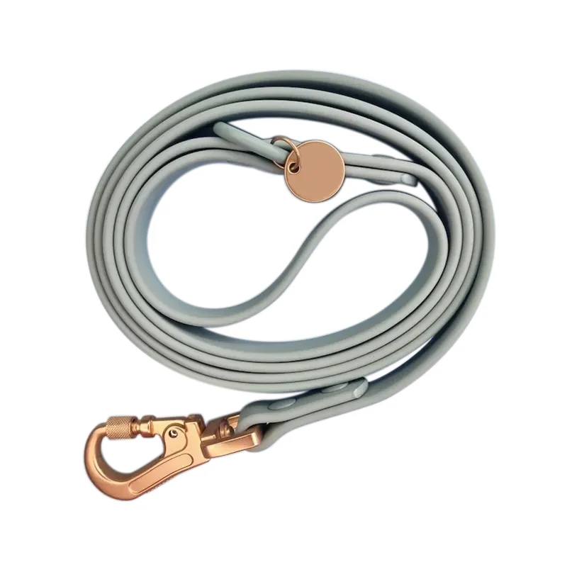 Popular Hot Sale PVC Dog Collar and Leash Set Custom Waterproof Webbing Silicone Dog Collar for Dogs